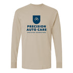 M&O Unisex Gold Soft Touch Long Sleeve T-Shirt - Sand - Front