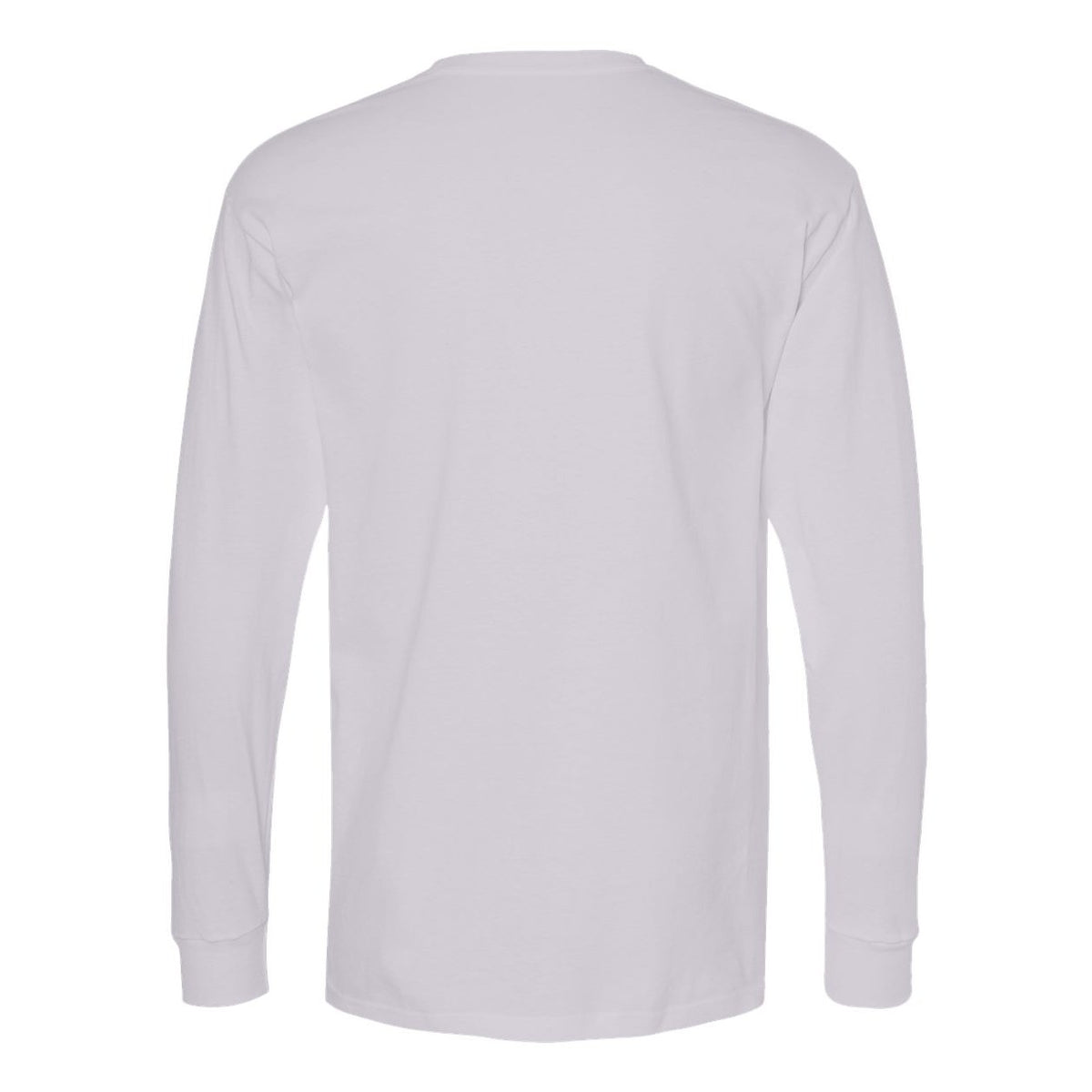 M&O Unisex Gold Soft Touch Long Sleeve T-Shirt - Silver - Back