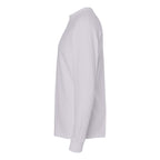 M&O Unisex Gold Soft Touch Long Sleeve T-Shirt - Silver - Direct Side