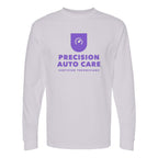 M&O Unisex Gold Soft Touch Long Sleeve T-Shirt - Silver - Front