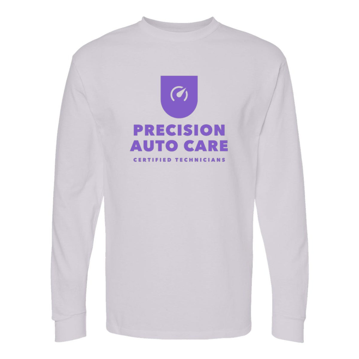 M&O Unisex Gold Soft Touch Long Sleeve T-Shirt - Silver - Front