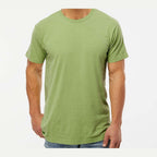 M&O Unisex Vintage Garment-Dyed T-Shirt - Aloe - On Model Front