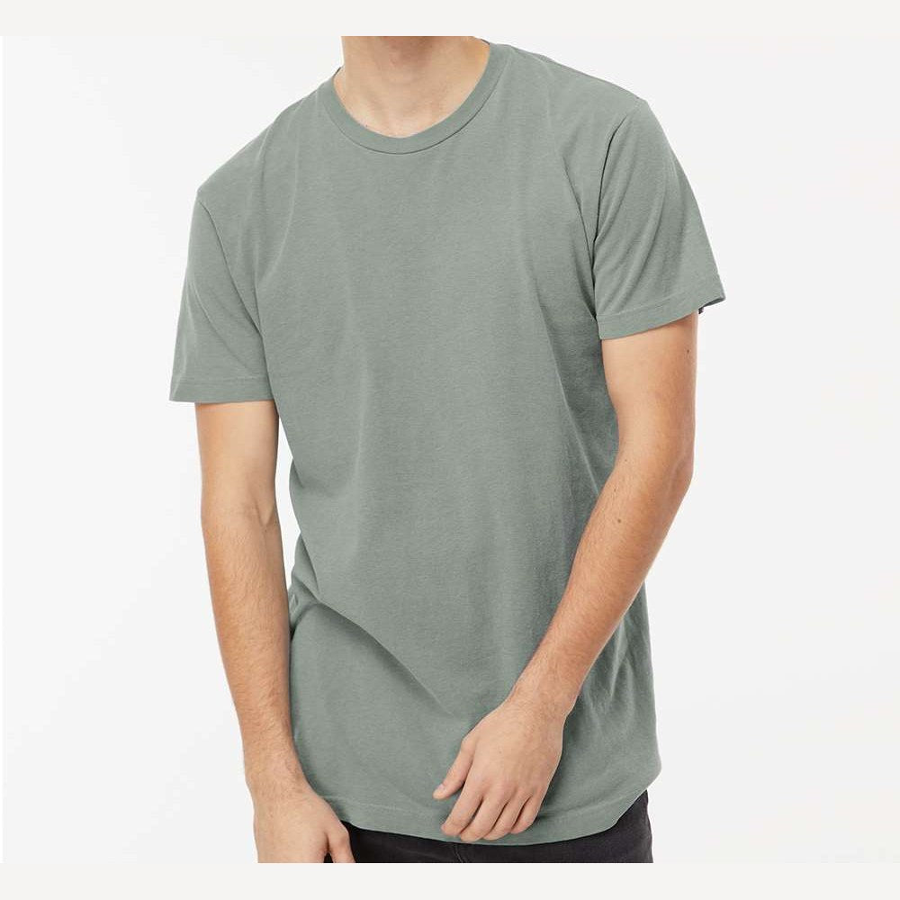 M&O Unisex Vintage Garment-Dyed T-Shirt - Bay - On Model Front