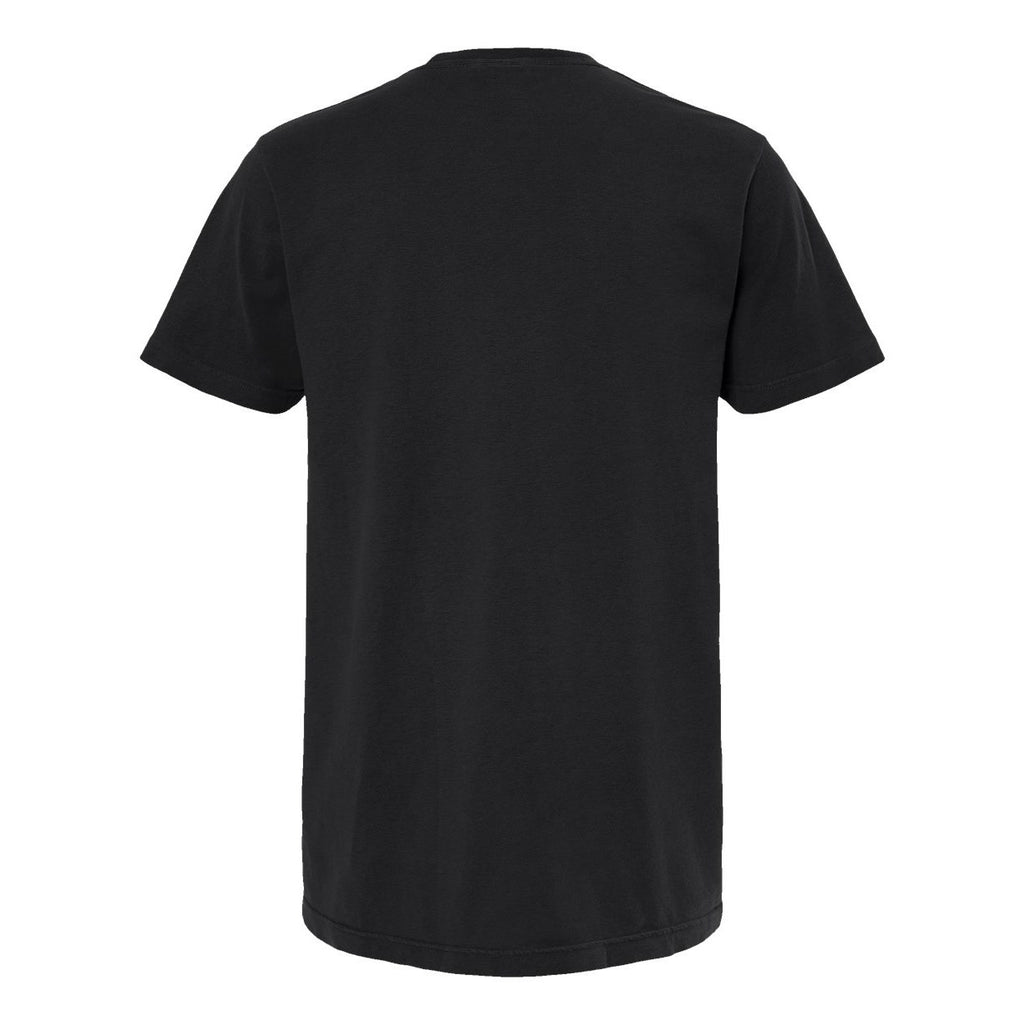 M&O Unisex Vintage Garment-Dyed T-Shirt - Black - Back