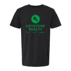 M&O Unisex Vintage Garment-Dyed T-Shirt - Black - Front