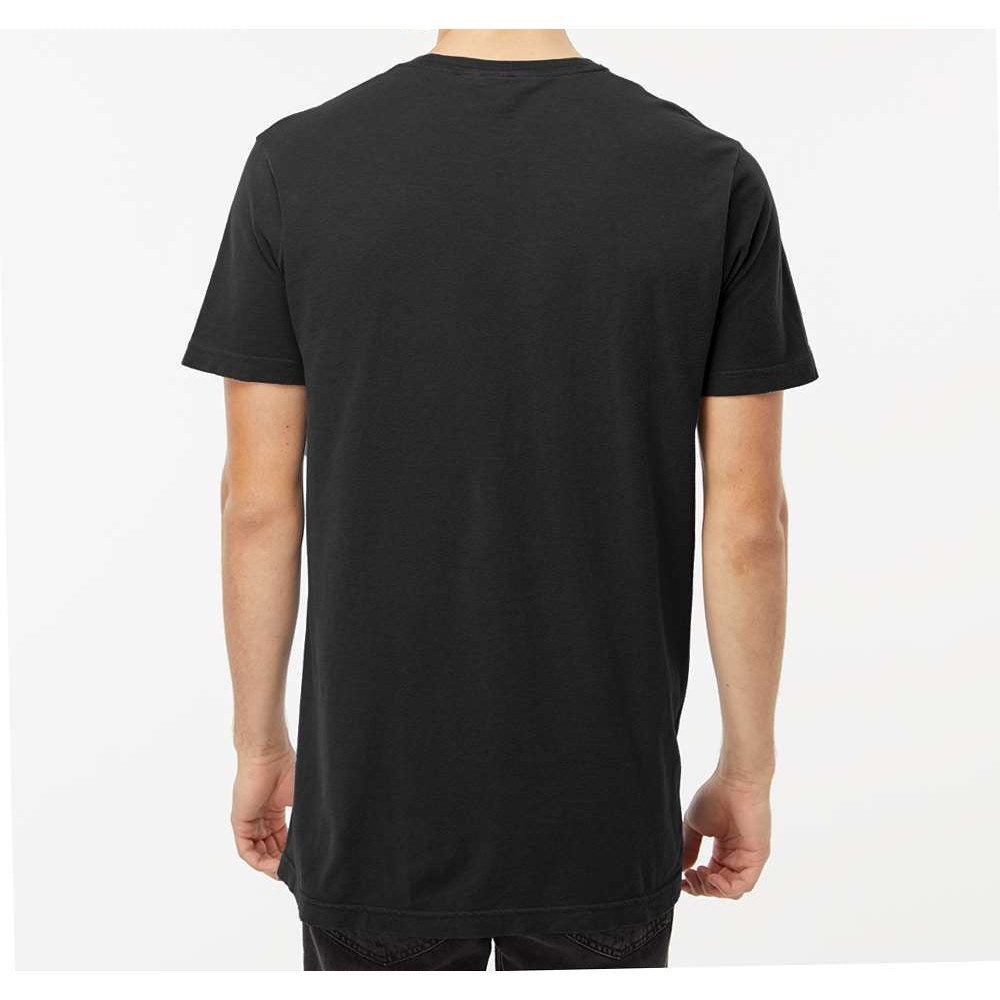 M&O Unisex Vintage Garment-Dyed T-Shirt - Black - On Model Back