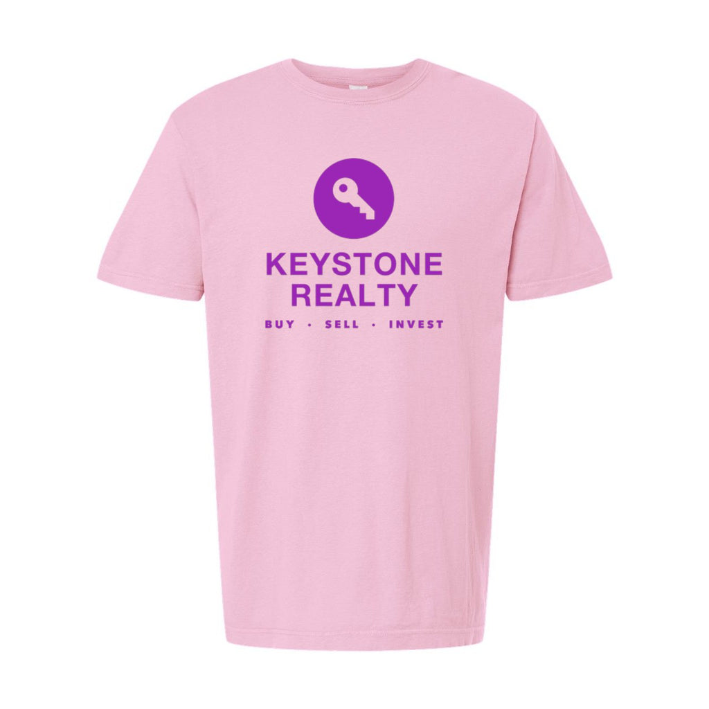 M&O Unisex Vintage Garment-Dyed T-Shirt - Blossom - Front