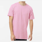 M&O Unisex Vintage Garment-Dyed T-Shirt - Blossom - On Model Front