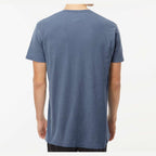 M&O Unisex Vintage Garment-Dyed T-Shirt - Blue Jean - On Model Back