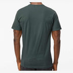 M&O Unisex Vintage Garment-Dyed T-Shirt - Blue Spruce - On Model Back