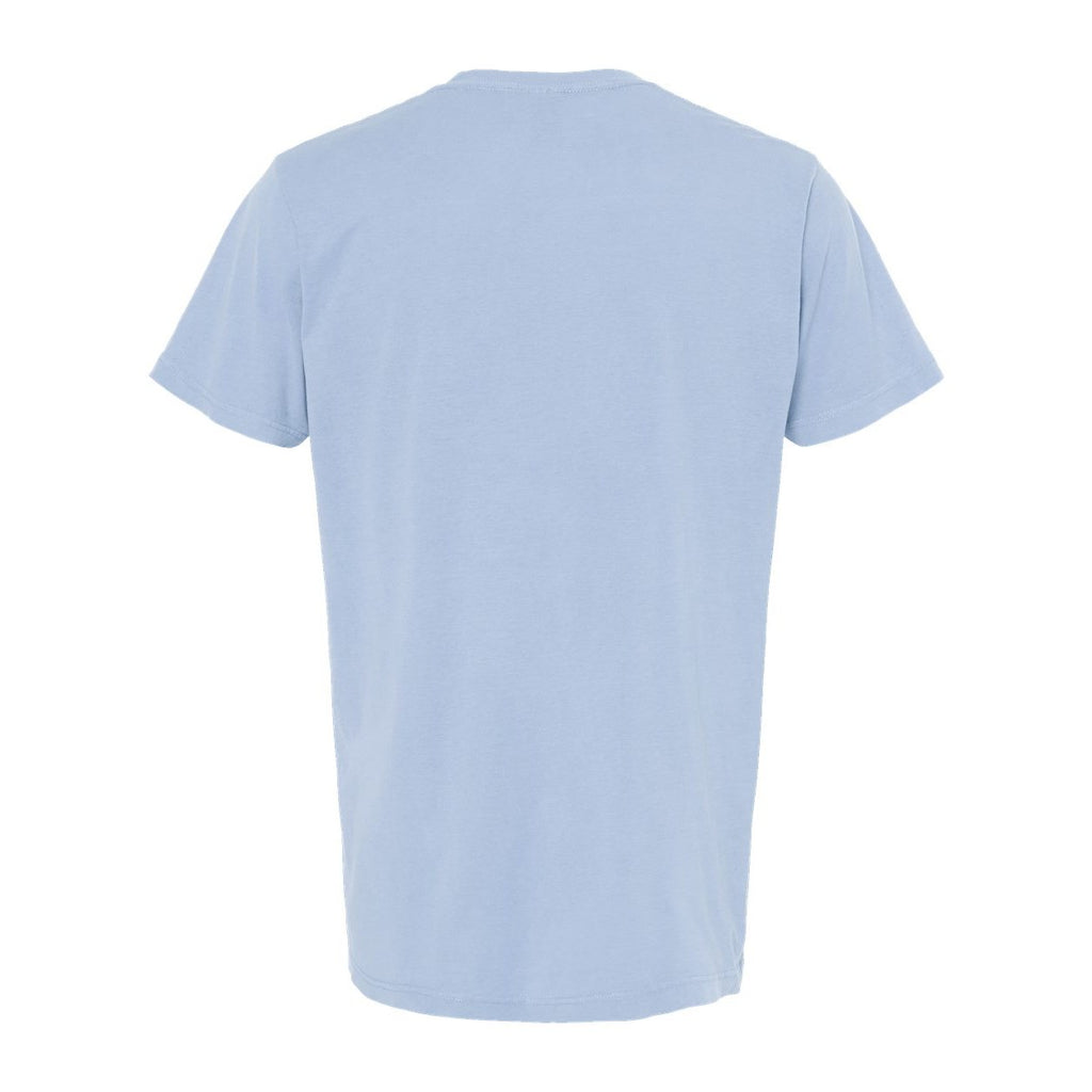 M&O Unisex Vintage Garment-Dyed T-Shirt - Chambray - Back