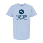 M&O Unisex Vintage Garment-Dyed T-Shirt - Chambray - Front