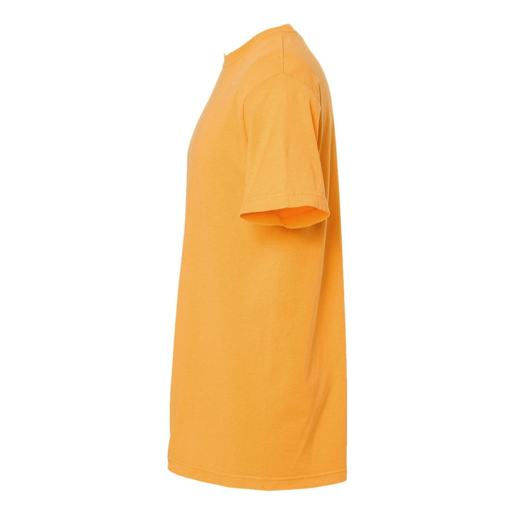 M&O Unisex Vintage Garment-Dyed T-Shirt - Citrus - Direct Side