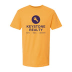 M&O Unisex Vintage Garment-Dyed T-Shirt - Citrus - Front