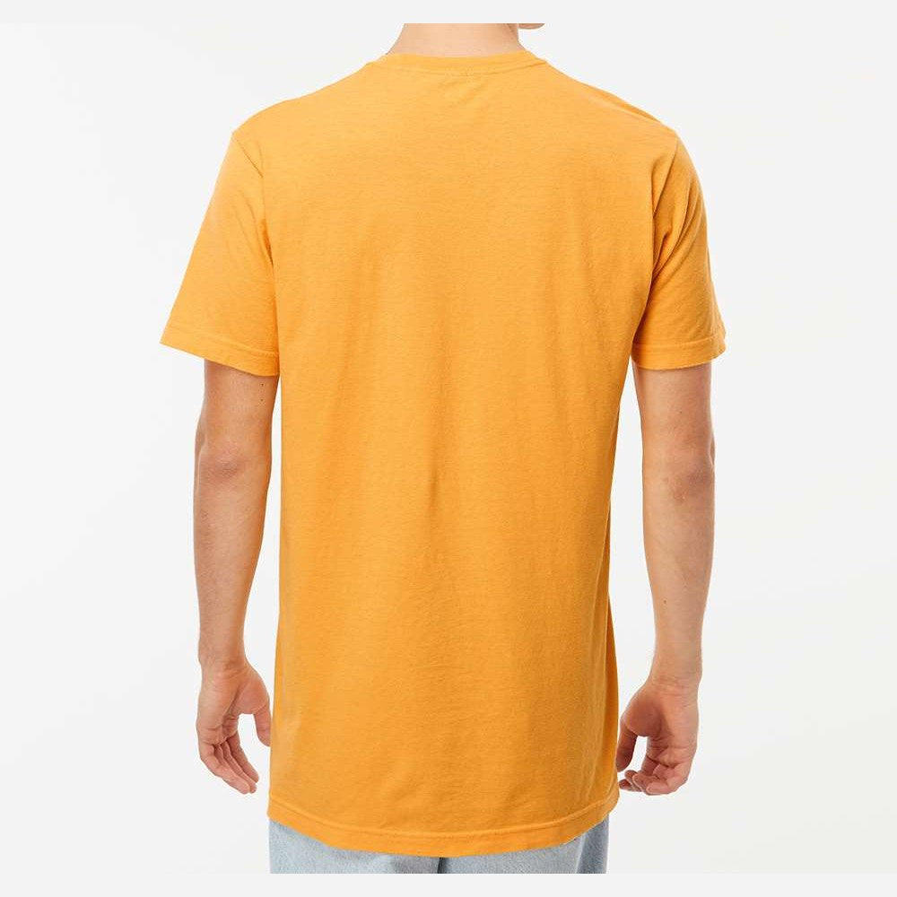 M&O Unisex Vintage Garment-Dyed T-Shirt - Citrus - On Model Back