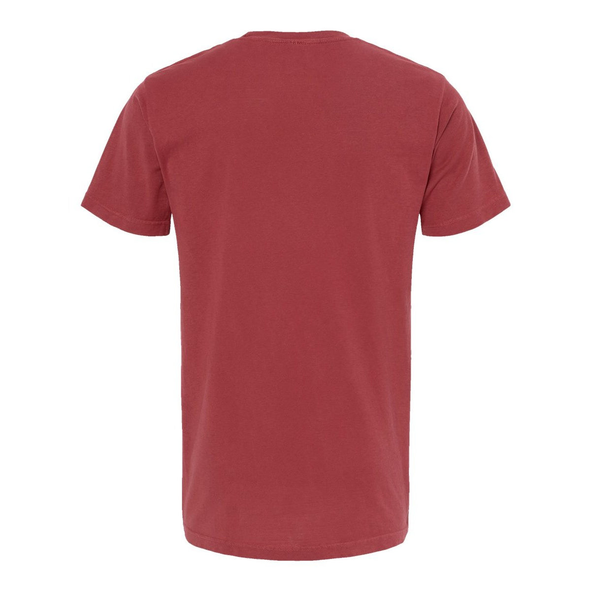 M&O Unisex Vintage Garment-Dyed T-Shirt - Crimson - Back