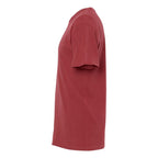 M&O Unisex Vintage Garment-Dyed T-Shirt - Crimson - Direct Side