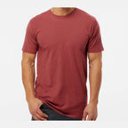 M&O Unisex Vintage Garment-Dyed T-Shirt - Crimson - On Model Front