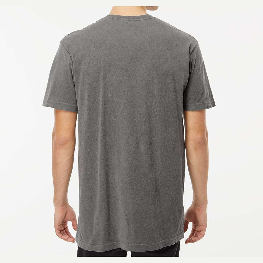 M&O Unisex Vintage Garment-Dyed T-Shirt - Grey - On Model Back