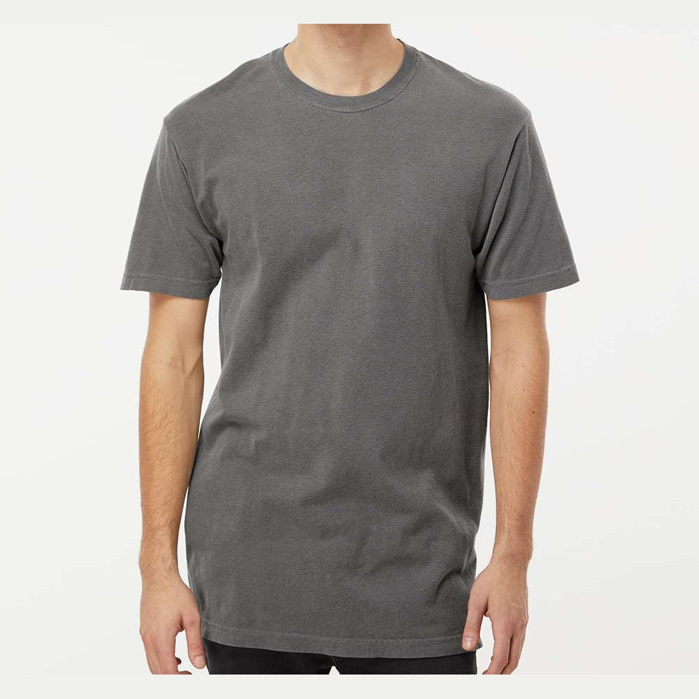 M&O Unisex Vintage Garment-Dyed T-Shirt - Grey - On Model Front