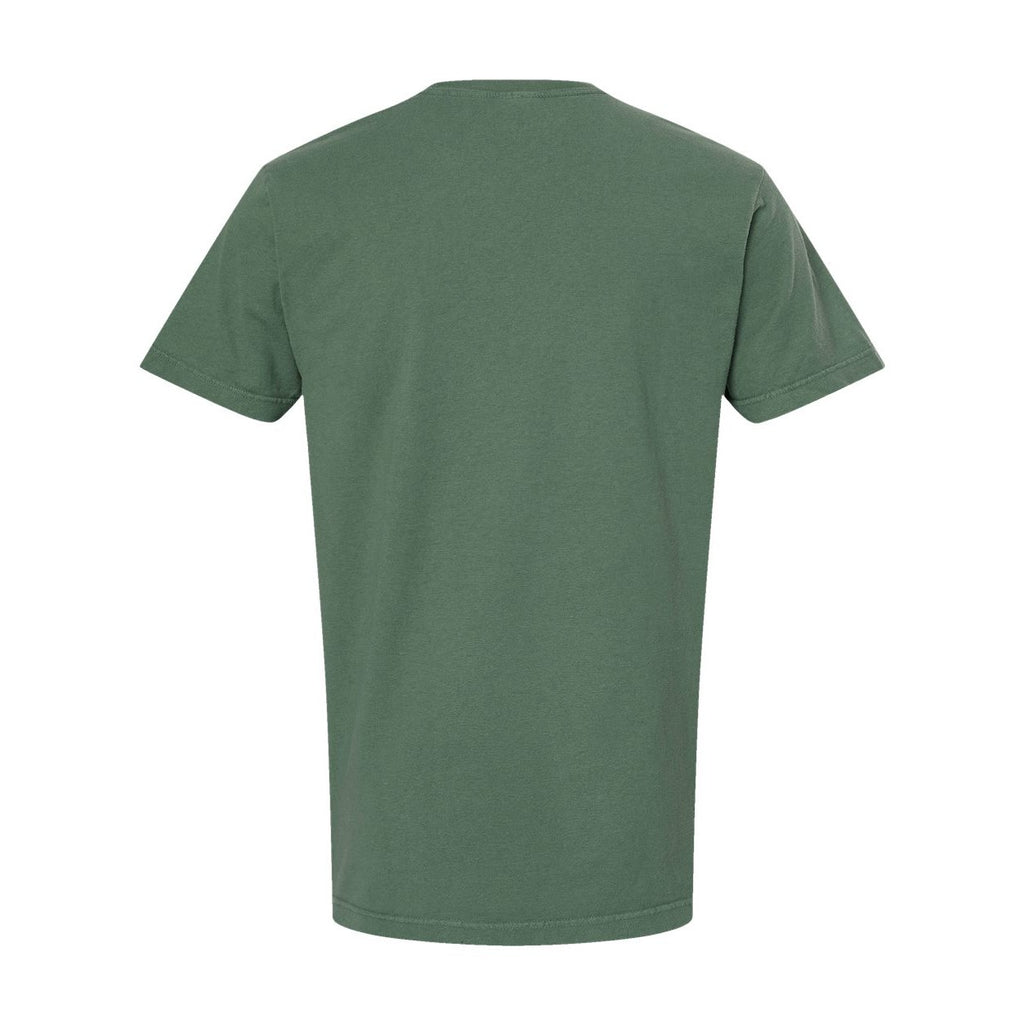 M&O Unisex Vintage Garment-Dyed T-Shirt - Light Green - Back
