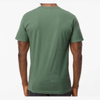 M&O Unisex Vintage Garment-Dyed T-Shirt - Light Green - On Model Back