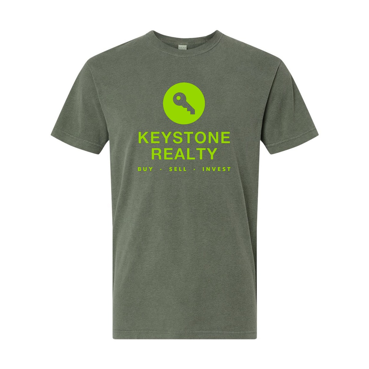 M&O Unisex Vintage Garment-Dyed T-Shirt - Monterey Sage - Front
