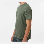 M&O Unisex Vintage Garment-Dyed T-Shirt - Monterey Sage - On Model Side