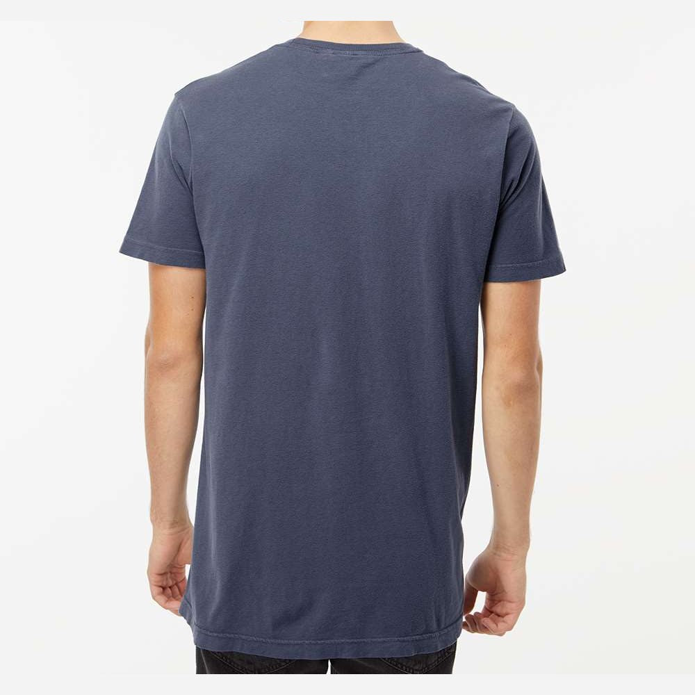 M&O Unisex Vintage Garment-Dyed T-Shirt - Navy - On Model Back