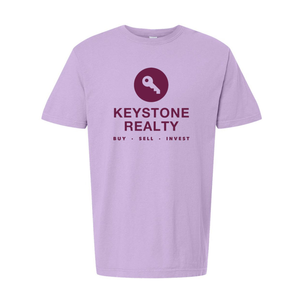 M&O Unisex Vintage Garment-Dyed T-Shirt - Orchid - Front