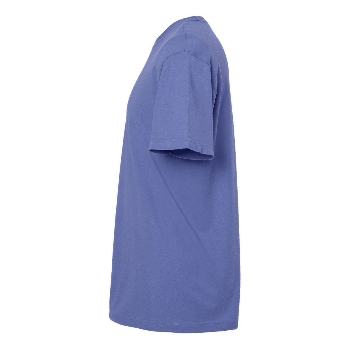 M&O Unisex Vintage Garment-Dyed T-Shirt - Periwinkle - Direct Side