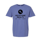 M&O Unisex Vintage Garment-Dyed T-Shirt - Periwinkle - Front