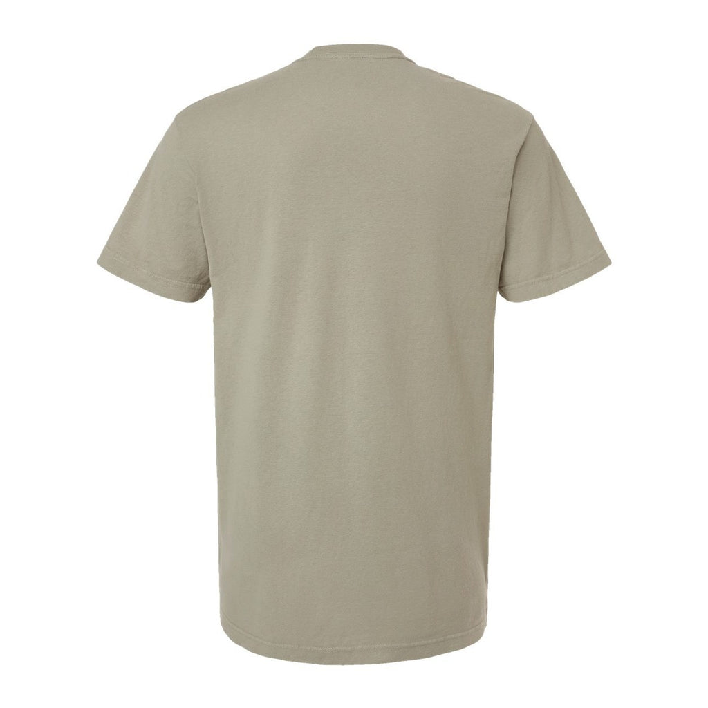 M&O Unisex Vintage Garment-Dyed T-Shirt - Sandstone - Back