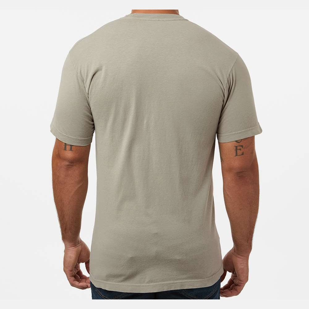 M&O Unisex Vintage Garment-Dyed T-Shirt - Sandstone - On Model Back