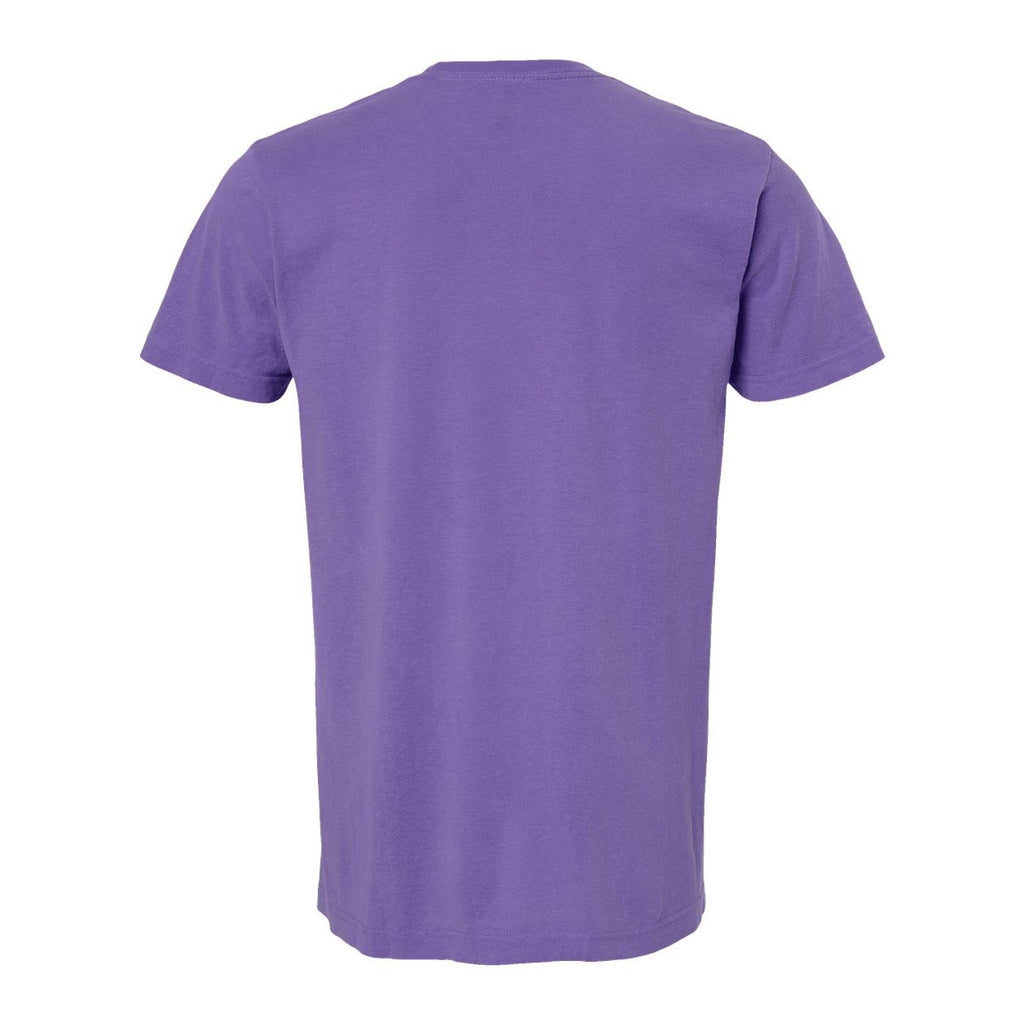 M&O Unisex Vintage Garment-Dyed T-Shirt - Violet - Back