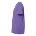 M&O Unisex Vintage Garment-Dyed T-Shirt - Violet - Direct Side