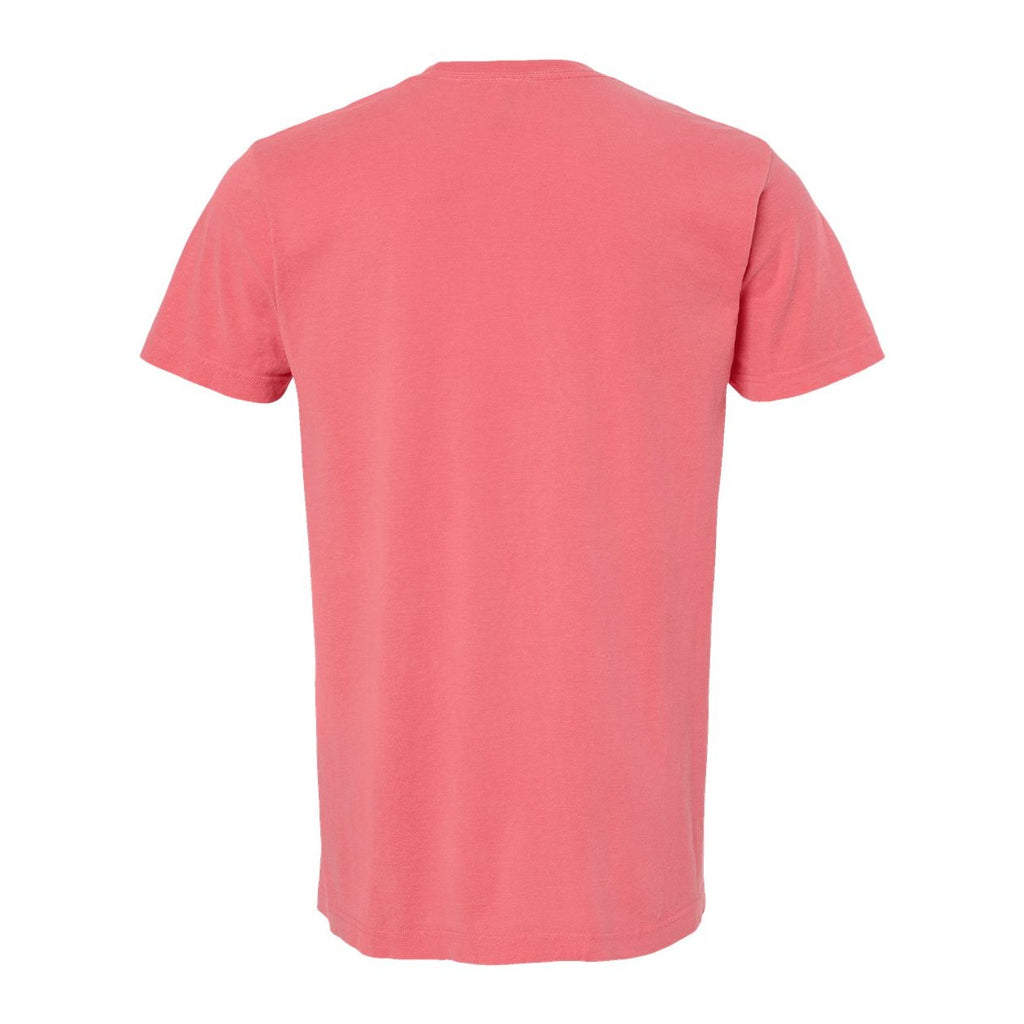 M&O Unisex Vintage Garment-Dyed T-Shirt - Watermelon - Back
