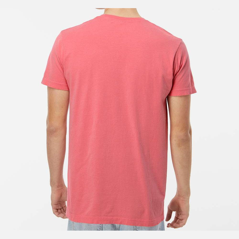 M&O Unisex Vintage Garment-Dyed T-Shirt - Watermelon - On Model Back