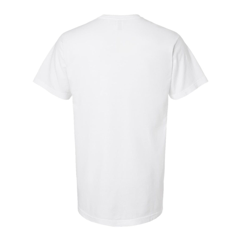 M&O Unisex Vintage Garment-Dyed T-Shirt - White - Back