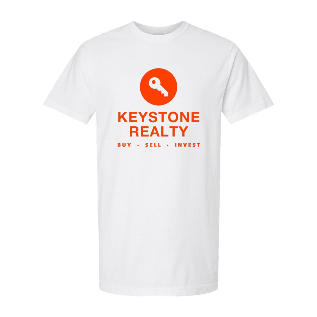 M&O Unisex Vintage Garment-Dyed T-Shirt - White - Front