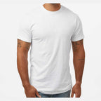M&O Unisex Vintage Garment-Dyed T-Shirt - White - On Model Front