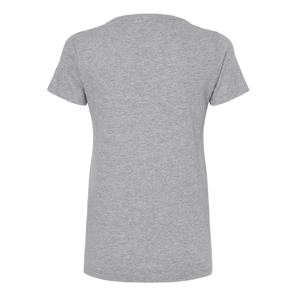 M&O Women's Gold Soft Touch T-Shirt - Athletic Grey - Back