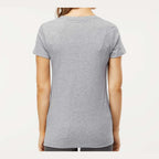 M&O Women's Gold Soft Touch T-Shirt - Athletic Grey - On Model Back