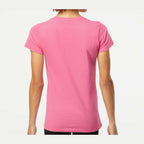 M&O Women's Gold Soft Touch T-Shirt - Azalea - On Model Back
