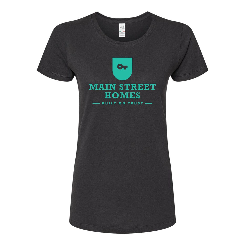 M&O Women's Gold Soft Touch T-Shirt - Black - Front
