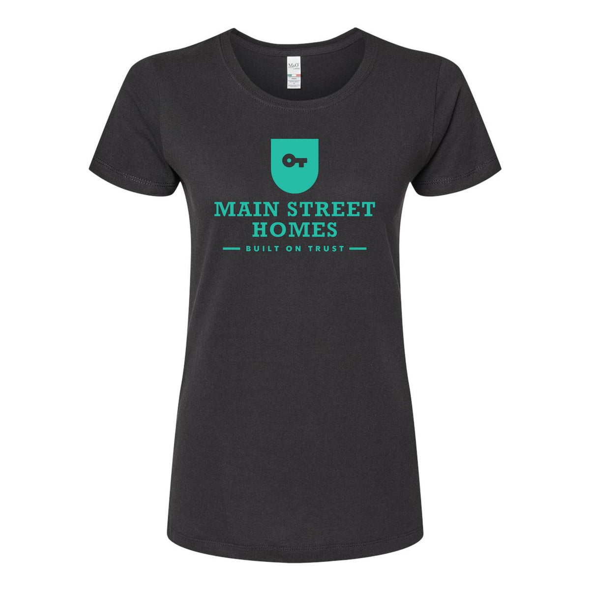 M&O Women's Gold Soft Touch T-Shirt - Black - Front