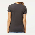 M&O Women's Gold Soft Touch T-Shirt - Charcoal - On Model Back