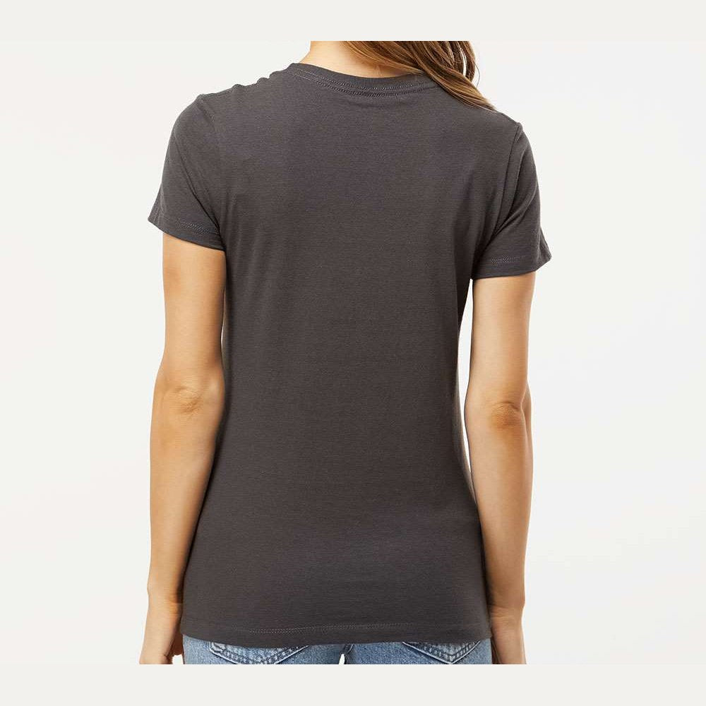 M&O Women's Gold Soft Touch T-Shirt - Charcoal - On Model Back