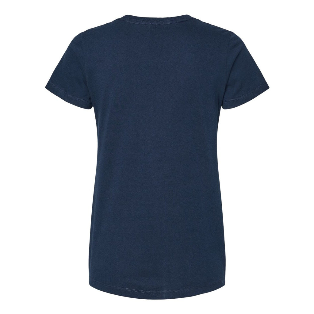 M&O Women's Gold Soft Touch T-Shirt - Deep Navy - Back