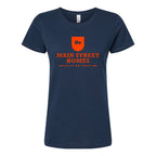 M&O Women's Gold Soft Touch T-Shirt - Deep Navy - Front